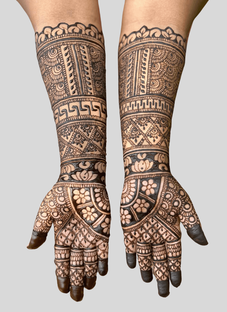 Graceful Magha Amavasya Henna Design