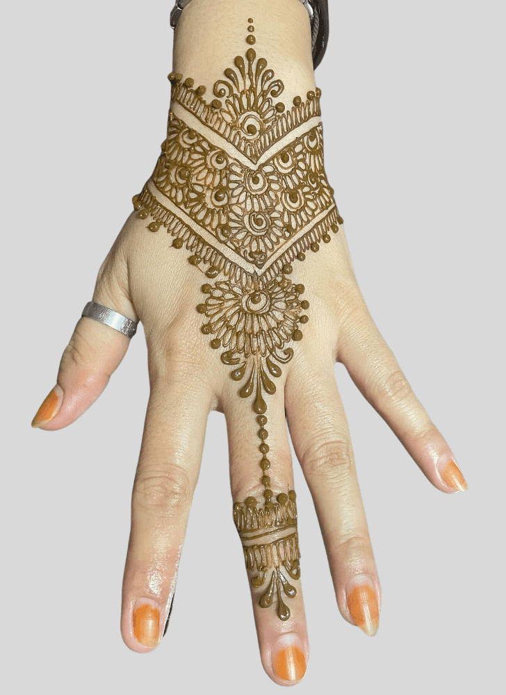 Ideal Magha Amavasya Henna Design