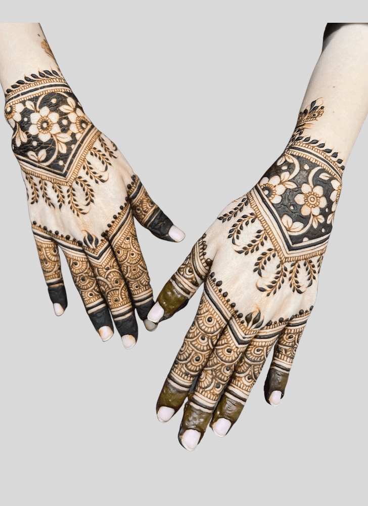 Inviting Magha Amavasya Henna Design