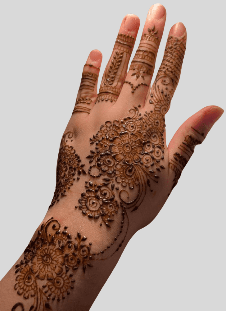 Magnificent Magha Amavasya Henna Design