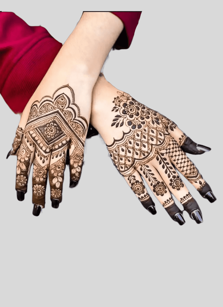 Pleasing Magha Amavasya Henna Design