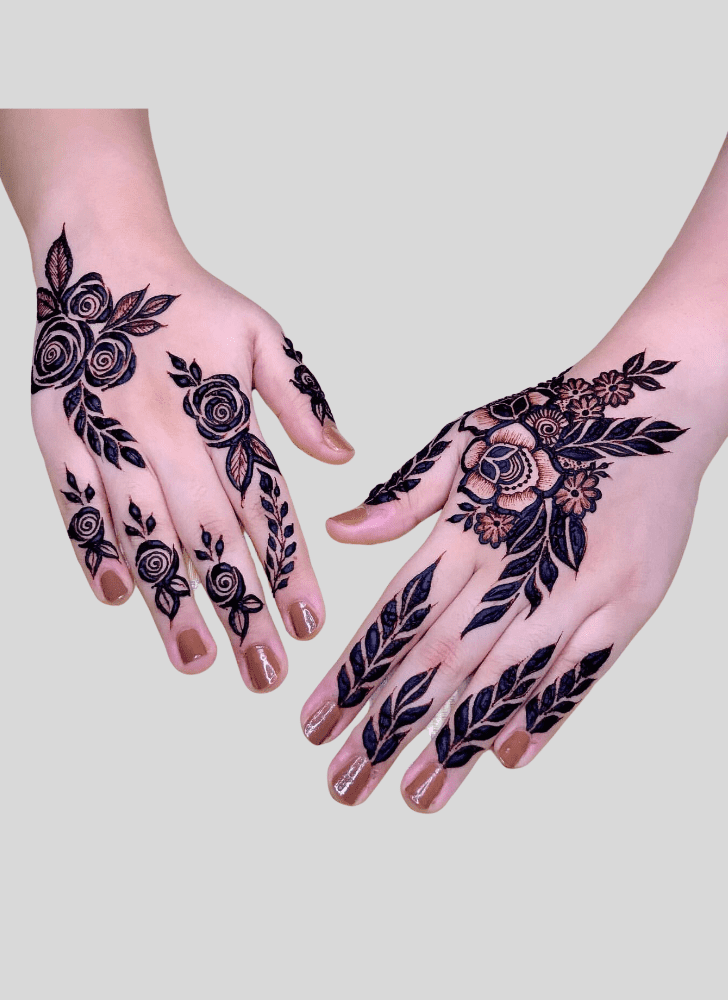 Pretty Magha Amavasya Henna Design