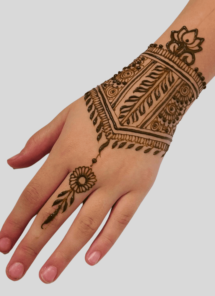 Radiant Magha Amavasya Henna Design