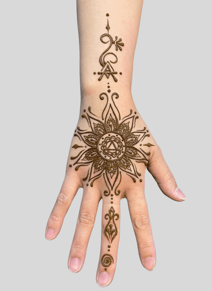 Resplendent Magha Amavasya Henna Design