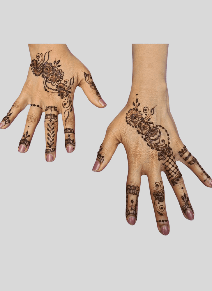 Superb Magha Amavasya Henna Design