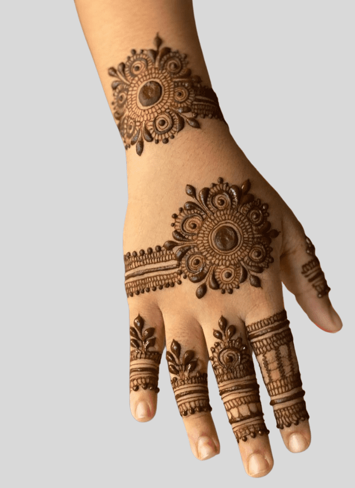 Wonderful Magha Amavasya Mehndi Design