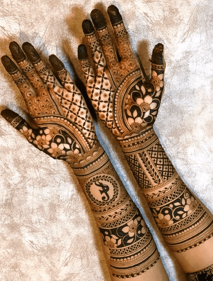 Adorable Malayalam Henna Design