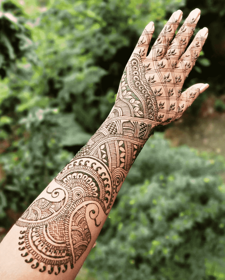 Classy Manipur Henna Design