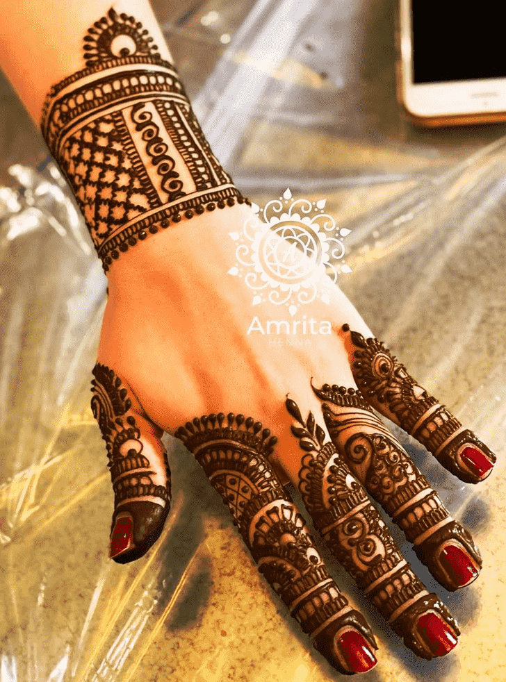 Charming Massachusetts Henna Design