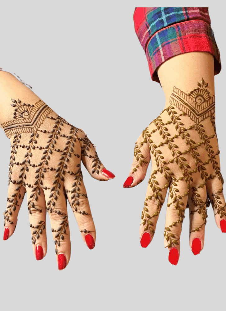 Graceful Mazari Sharif Henna Design