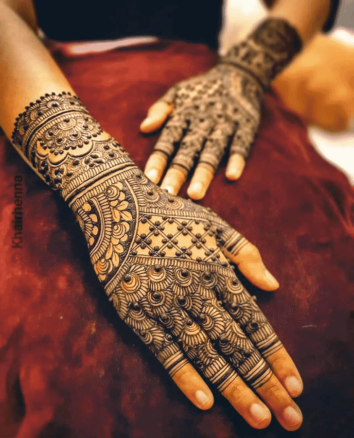 Comely Meena Sankranti Henna Design