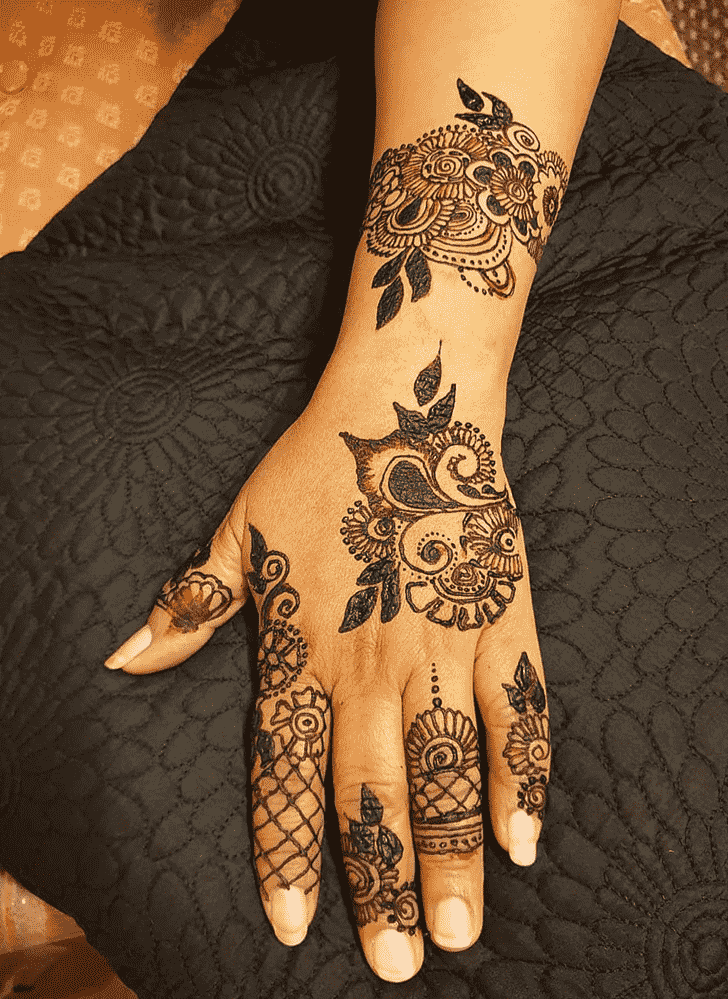 Superb Meena Sankranti Henna Design