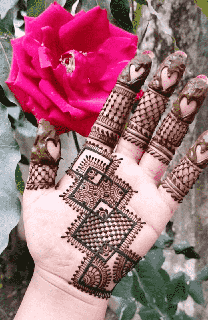 Wonderful Meena Sankranti Mehndi Design