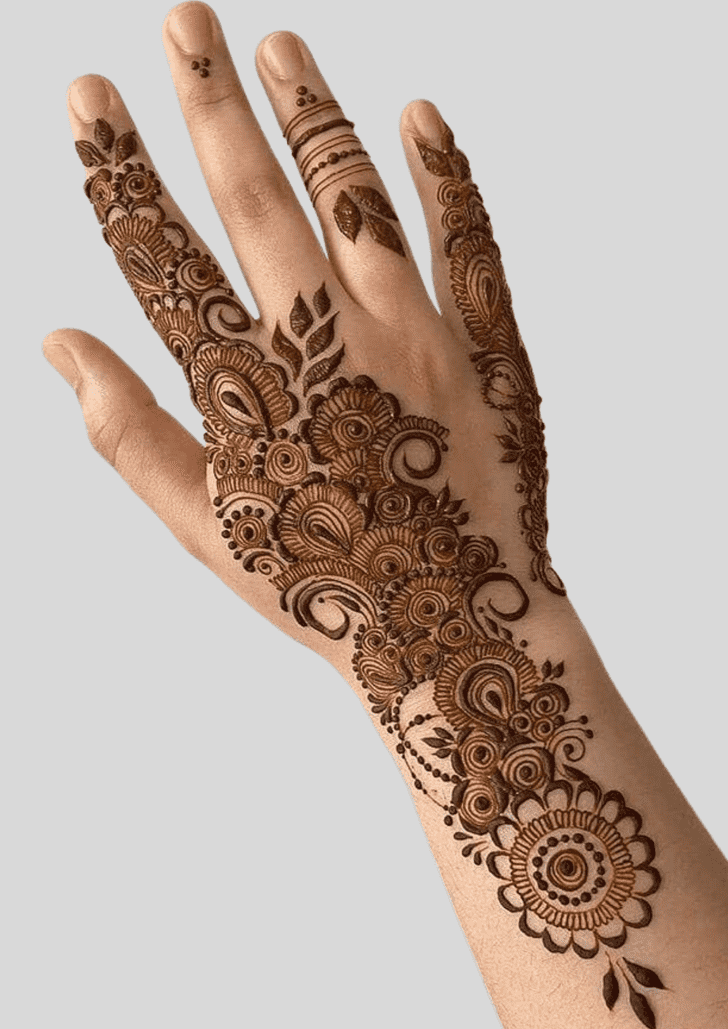 Comely Mexico Henna Design