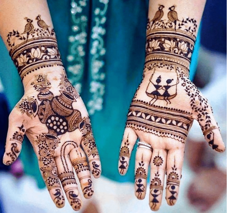 Delightful Minimal Henna Design