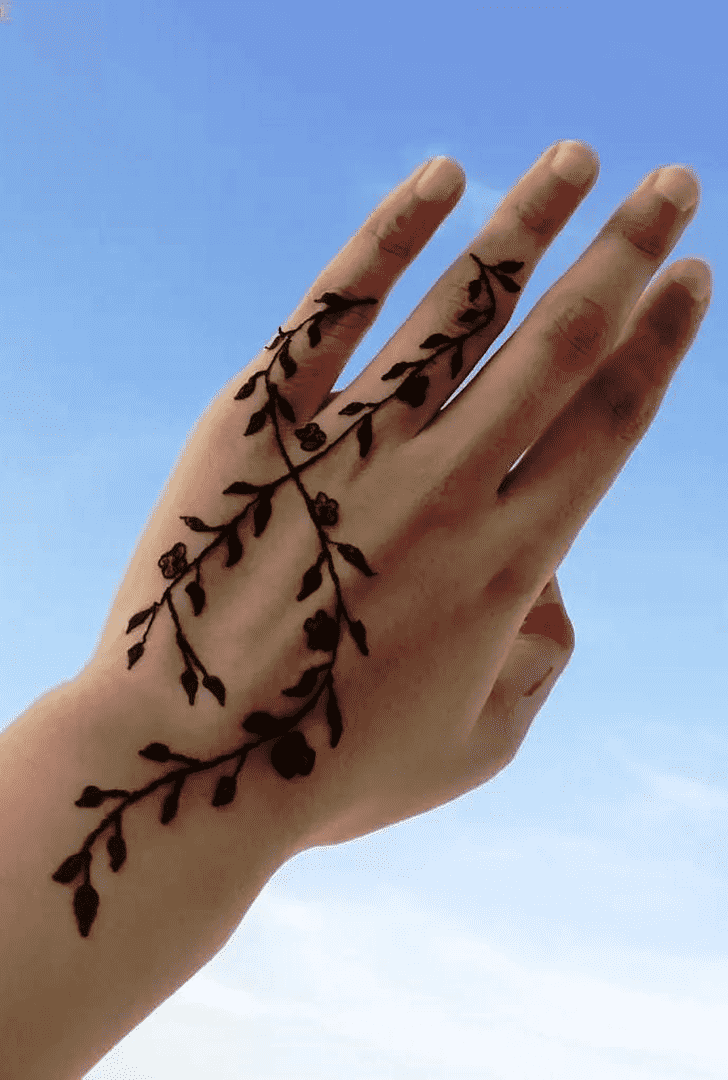 Ravishing Minimal Henna Design