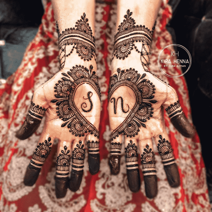 Fetching Modern Henna Design