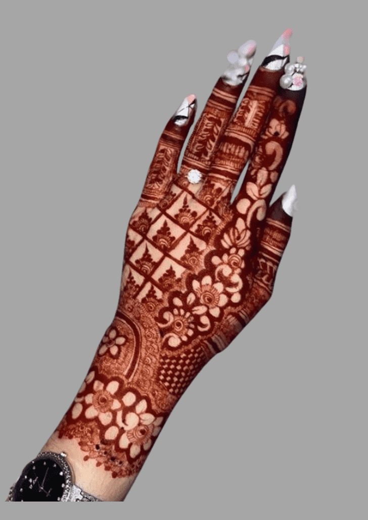 Exquisite Monaco Henna Design