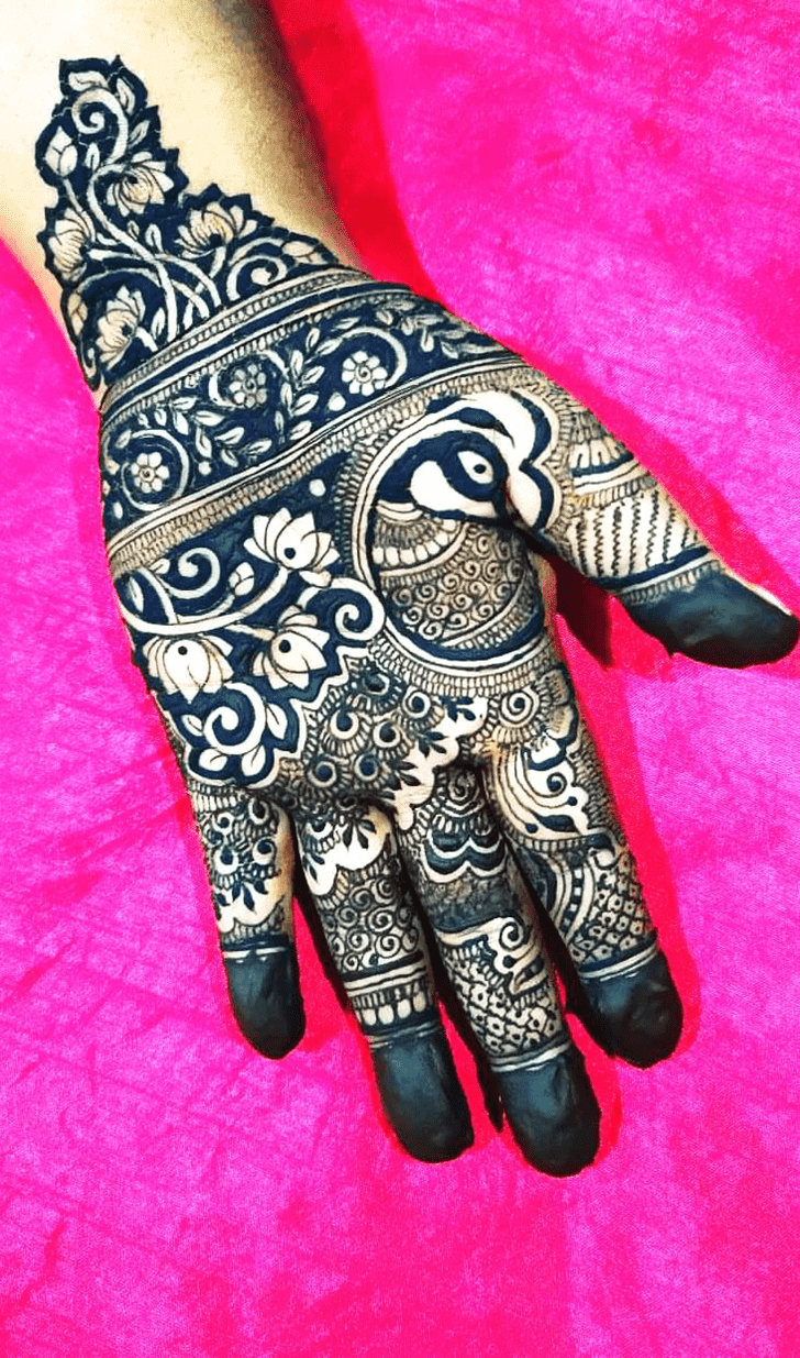 Awesome Mor Mehndi Design