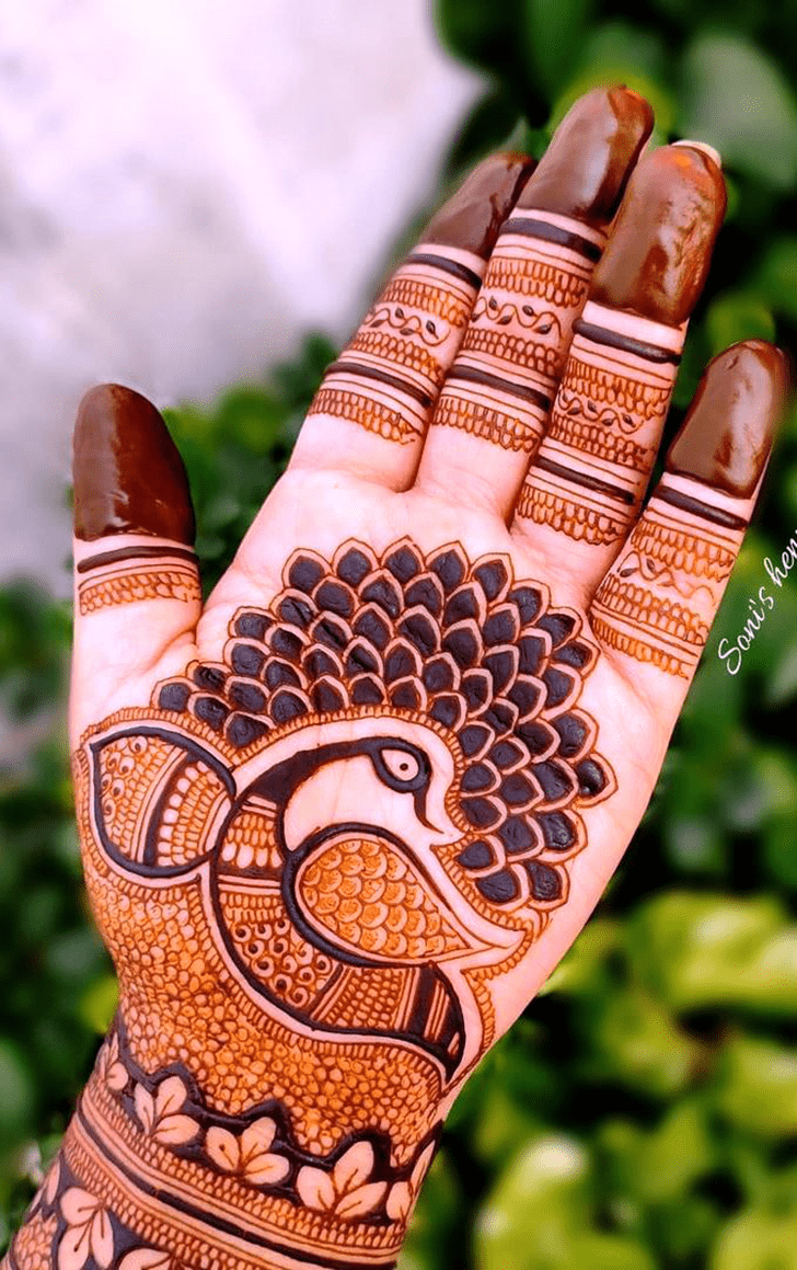 Superb Mor Mehndi Design