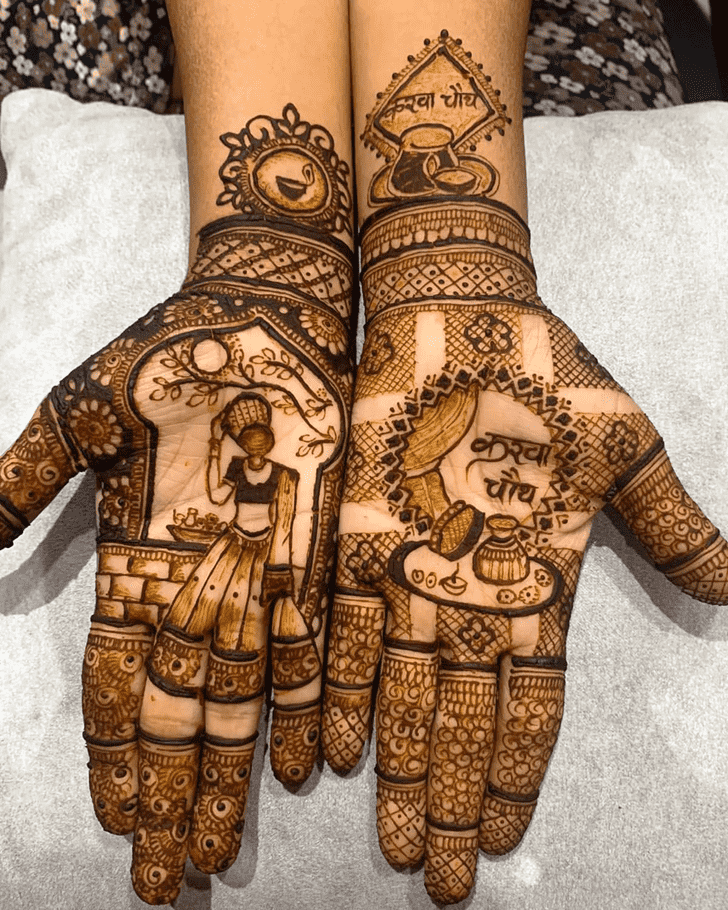 Alluring Moroccan Henna Design