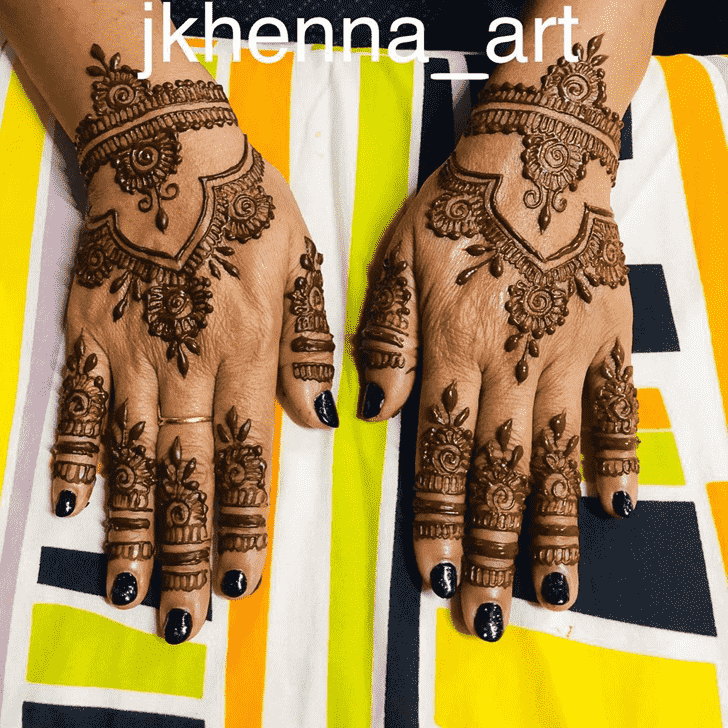 Charming Mysore Henna Design