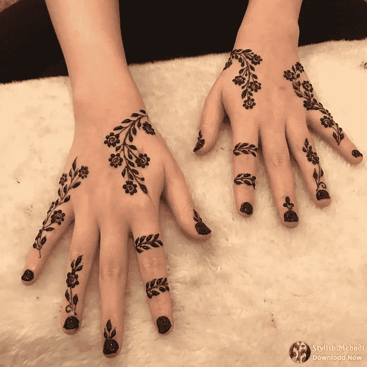 Pleasing Mysore Henna Design