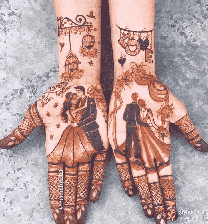 Refined Mysore Henna Design