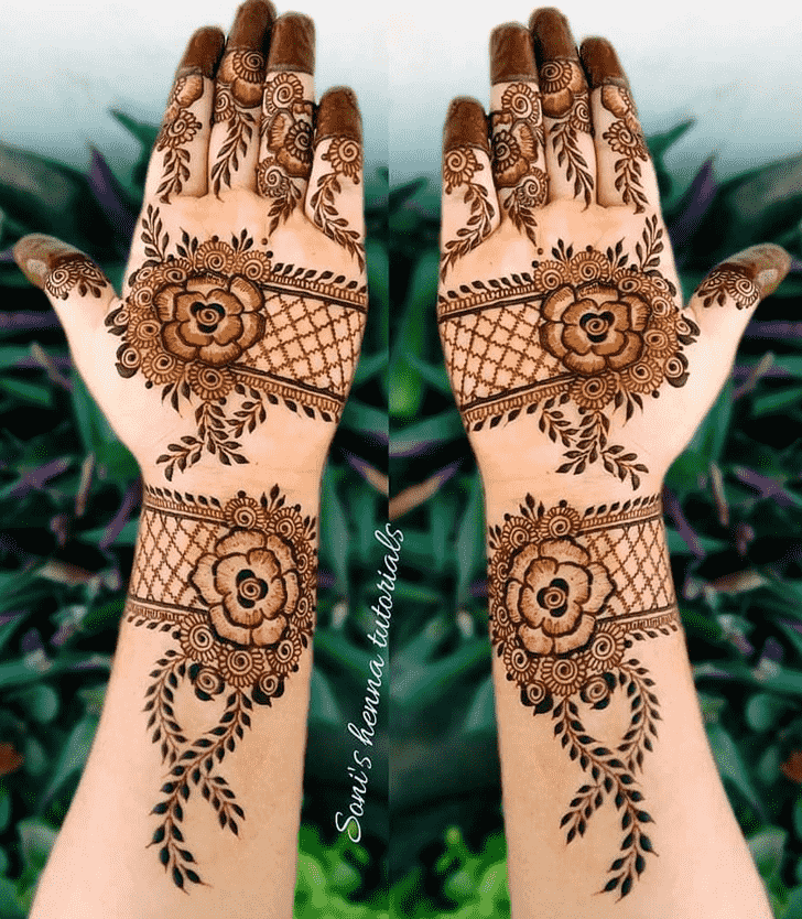 Wonderful Mysore Mehndi Design