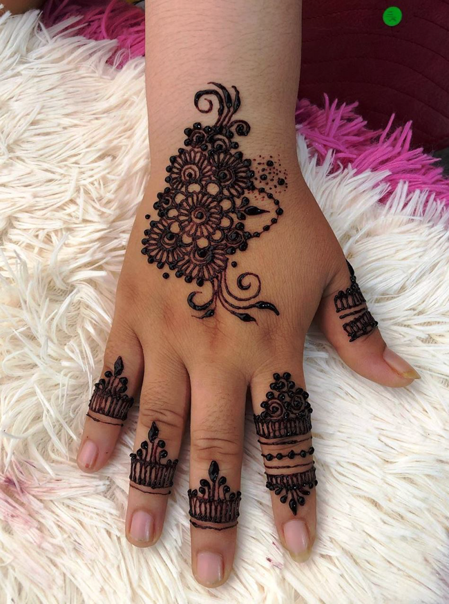 Refined Nashik Henna Design