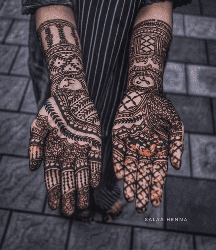 Arm Navratri Henna Design