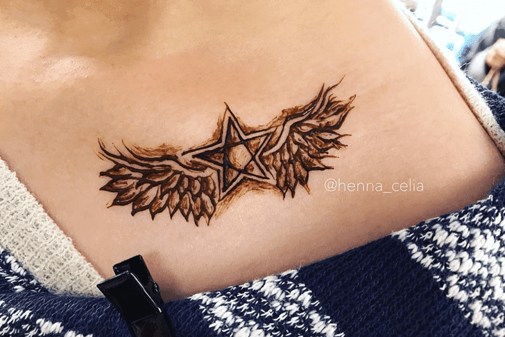 Grand Neck Henna Design