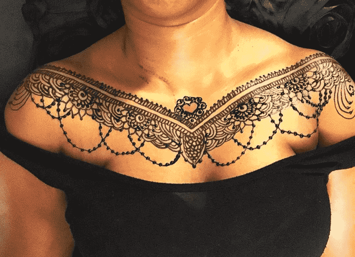 Arm Necklace Henna Design