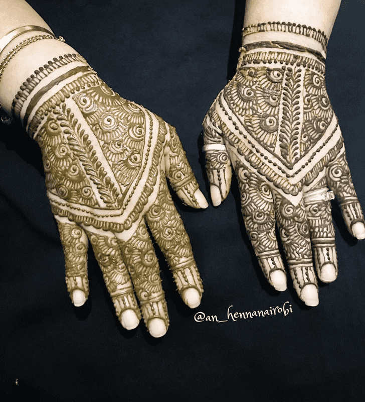 Elegant Nepal Henna Design