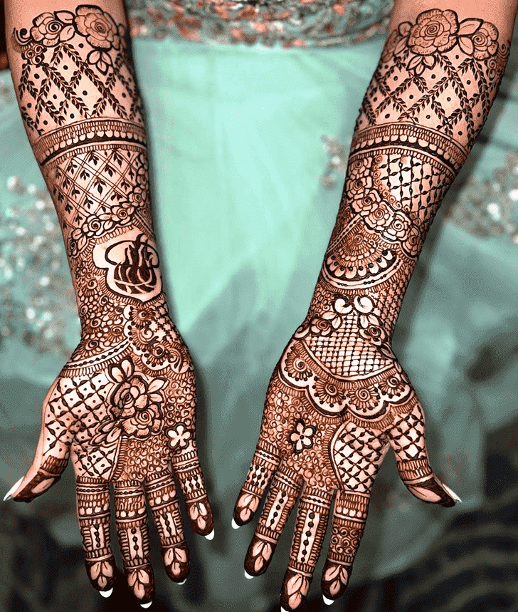 Ravishing Net Henna Design