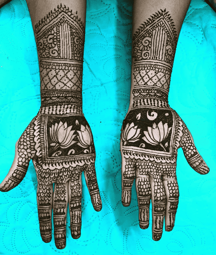 Charming New Year Henna Design