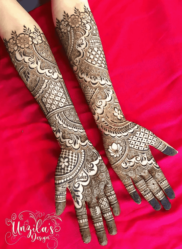 Delicate New Year Henna Design