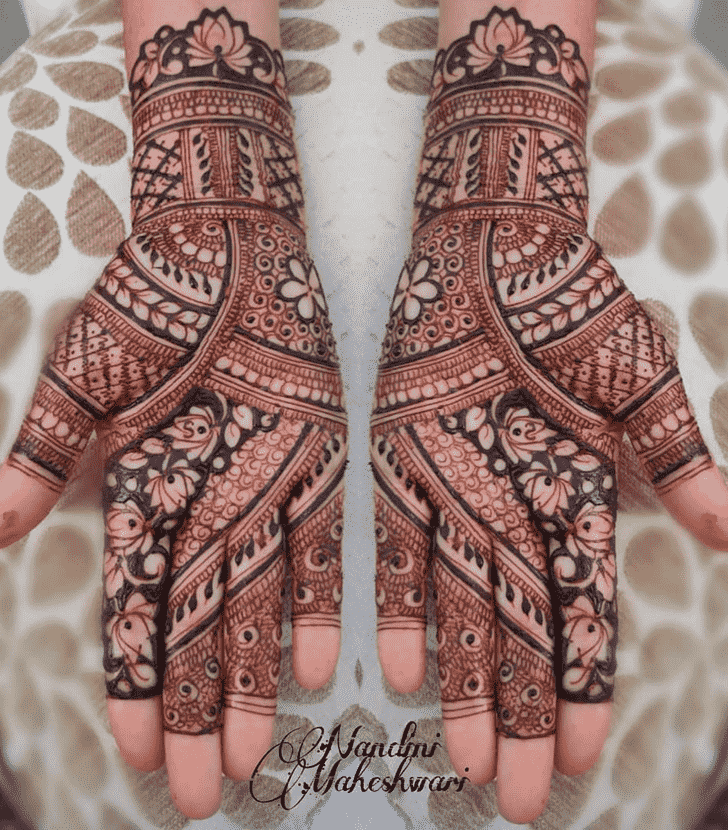 Excellent New Year Henna Design