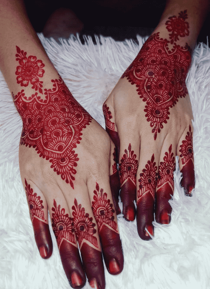 Lovely New Year Mehndi Design