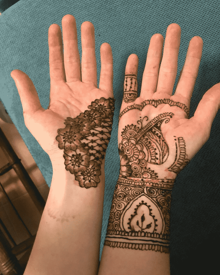 Marvelous New Year Henna Design