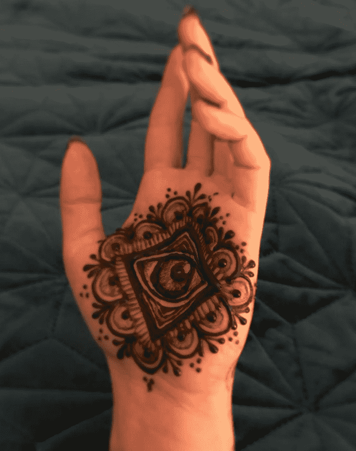 Appealing Palm Henna Design