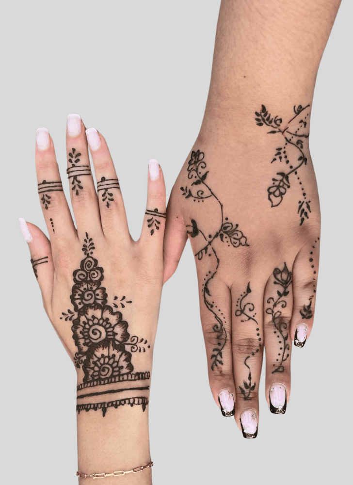 Mesmeric Pattern Henna Design