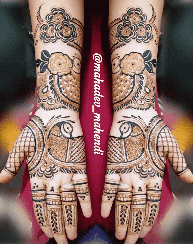 Exquisite Peshawar Henna Design