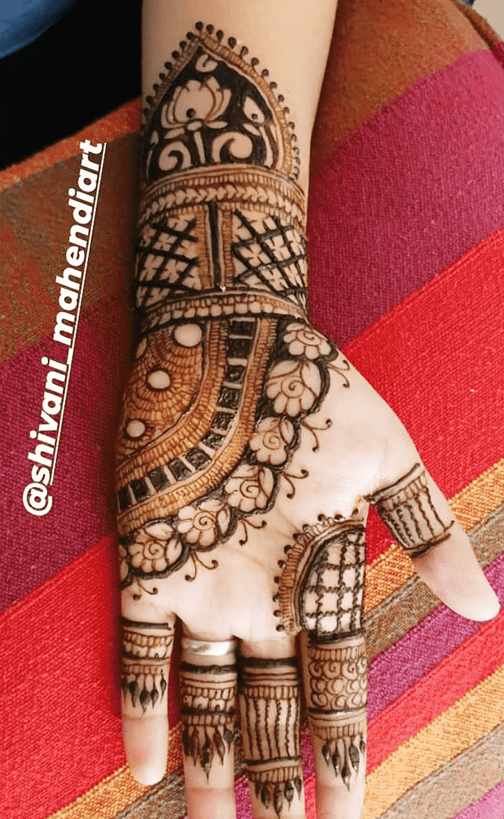 Good Looking Phalguna Amavasya Henna Design