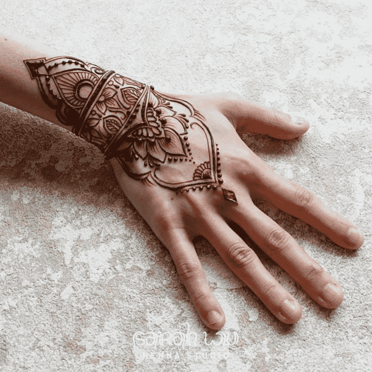 Gorgeous Phalguna Amavasya Henna Design