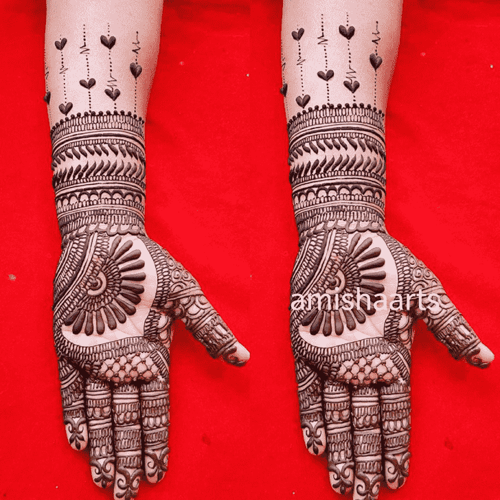 Magnetic Phalguna Amavasya Henna Design