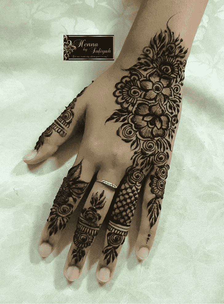 Wonderful Phalguna Amavasya Mehndi Design