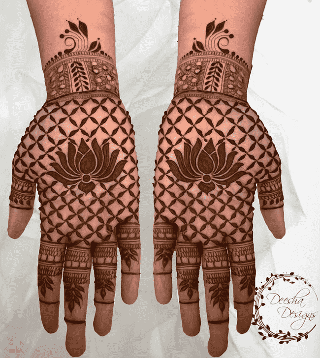 Classy Pondicherry Henna Design