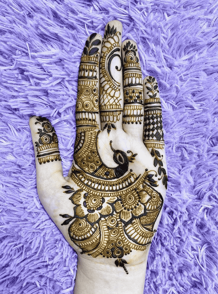 Delicate Pongal Henna Design