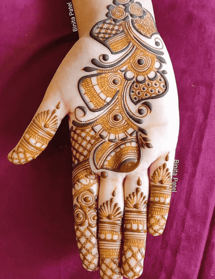 Marvelous Pongal Henna Design